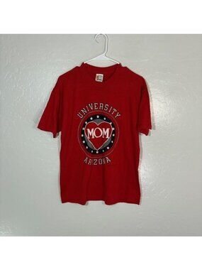 Vintage Arizona Wildcats Shirt Womens Large Red NCAA College Mom Signal 80s